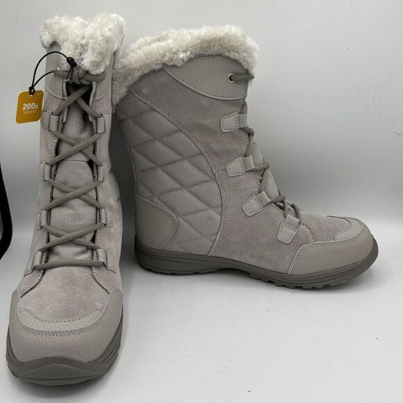 Columbia Womens Ice Maiden II Snow Boot Gray Size 8.5 New - Picture 6 of 9